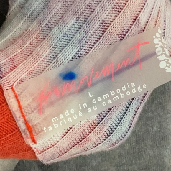 Free People FP Movement Colorful Fair Isle Knit Henley Top - Picture 5 of 5